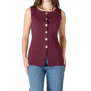 NEW SKIES ARE BLUE serena knit peplum top in burgundy